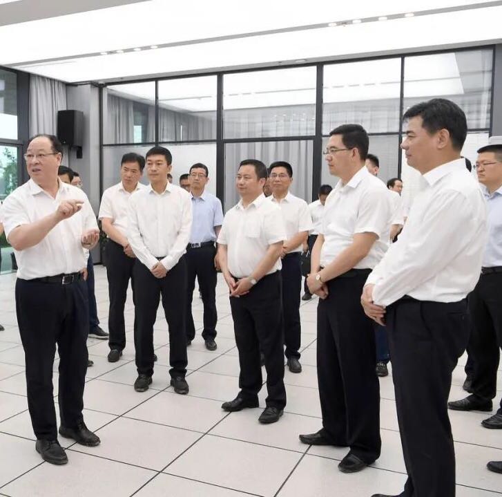 浙江省副省長彭佳學調研智園科技上虞區安全環保智慧監管平臺